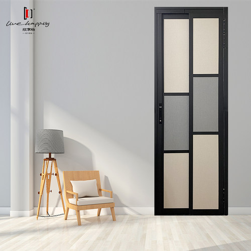 欣家怡窄边PD门PT门平开推拉一体门卫生间折叠门厨房厕所巴士摺门