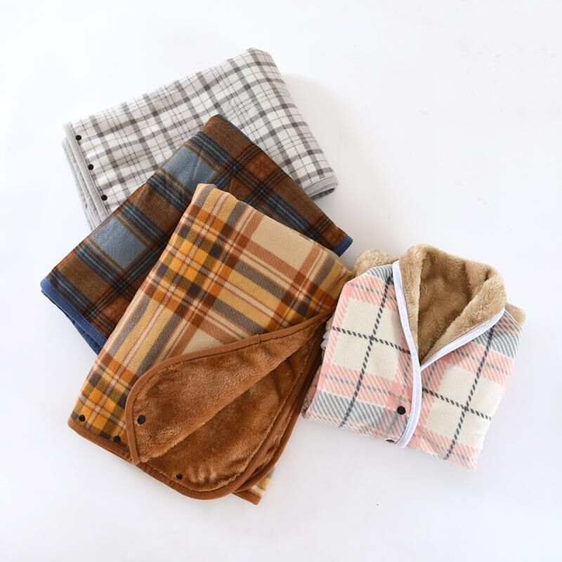 男士披肩毯毛毯秋冬大学生午睡盖毯颈肩暖背防风小毯子可外穿披风