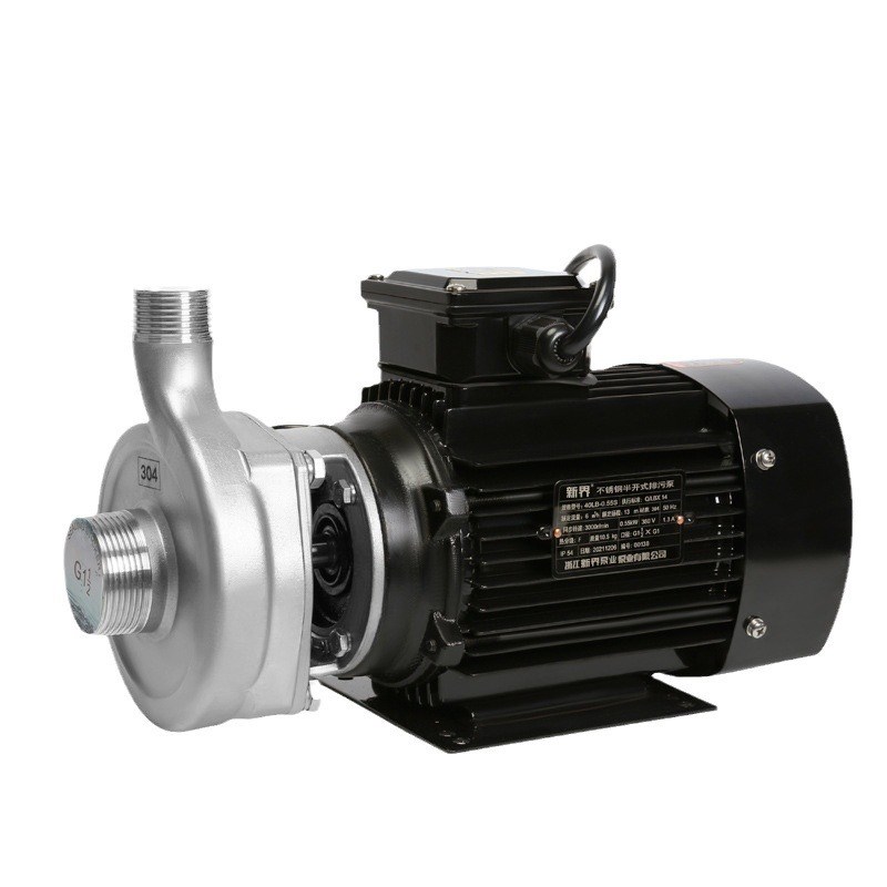 不锈钢排污泵304/316耐腐蚀离心自吸泵220V380V耐酸碱化工泵