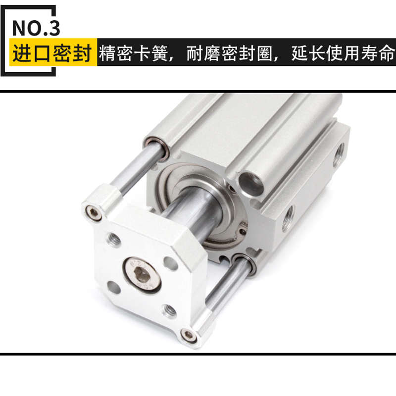 带导杆超薄型三轴三杆气缸CQMB16/25/32/40/100CDQMB小型气动TACQ