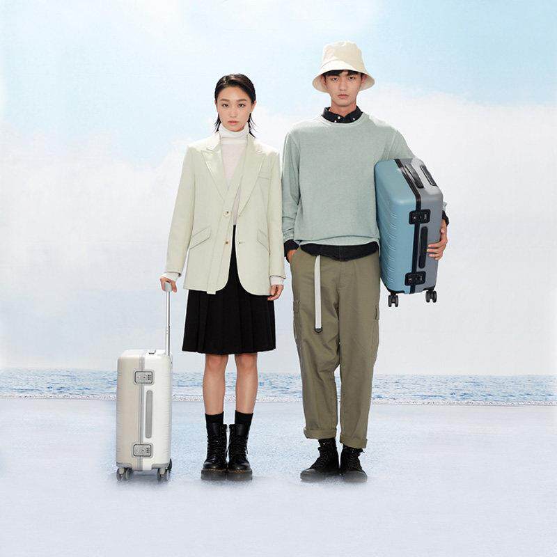 适用于箱于拉李杆寸旅行箱情侣学生90行箱静万向轮密码箱男音女