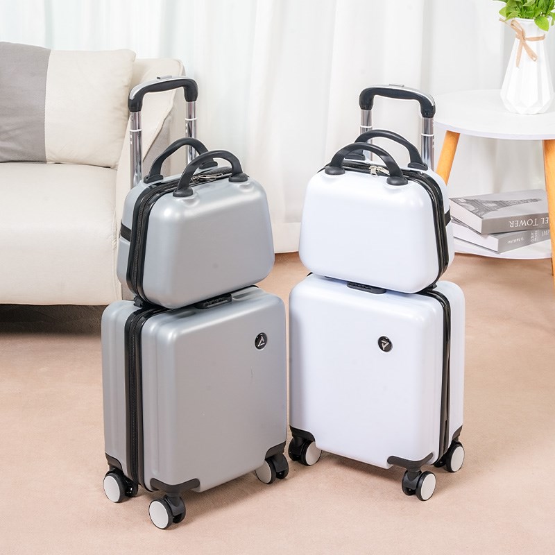 14寸小型行李箱20x30x40春秋航空拉H杆旅行可登机箱13寸手提小皮