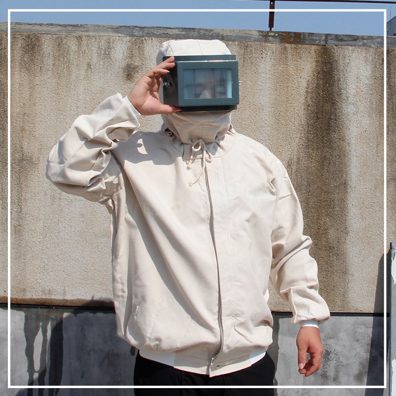 包邮喷砂机配件喷砂服防护服连体带帽打砂衣涂装全身防护劳保用品