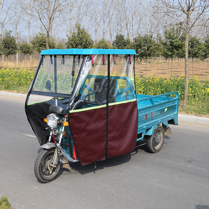 电动三轮车车棚顶全封闭前车头棚玻璃挡雨棚遮阳篷驾驶室蓬