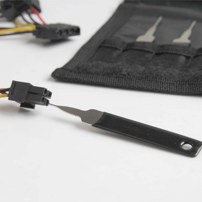 端子线束退针器圆形尖形双针航空插头汽车端子拆装工具取推挑针器