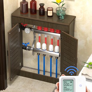 暖气片遮挡罩遮丑箱装饰地暖卫生间地热关门柜子分水器遮挡柜