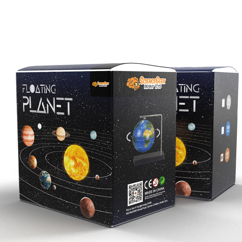 乐智科学悬浮陀螺地球月球木星自转送朋友创意解压办公桌面