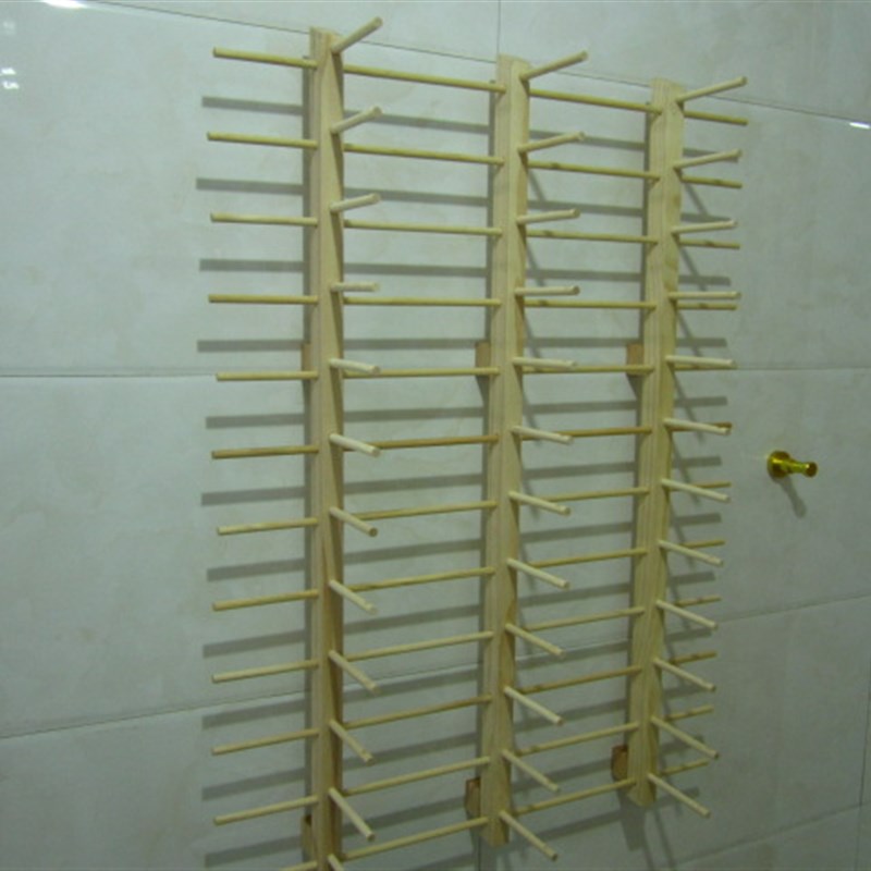 连杆复古实木太阳眼镜陈列货架安装墙壁眼镜展示架挂上墙木质墨镜