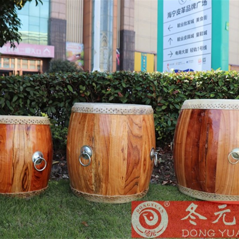 罗冬元12141618寸原木大鼓竹钉堂鼓龙船鼓龙舟鼓专业牛皮大堂鼓