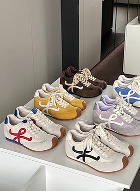 大叔家授权同款内增高5cm真皮阿甘鞋透气休闲鞋德训鞋女板鞋