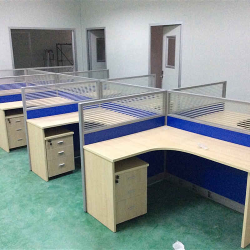 北京办公家俱屏风L型转角职员办公桌/人位卡座隔断简约现代