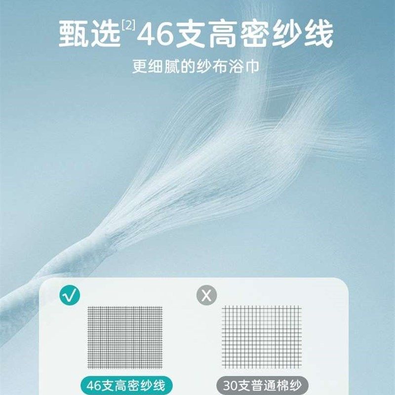 婴儿纱布浴巾初生超柔吸水大毛巾幼儿洗澡P巾宝宝新生儿童卡