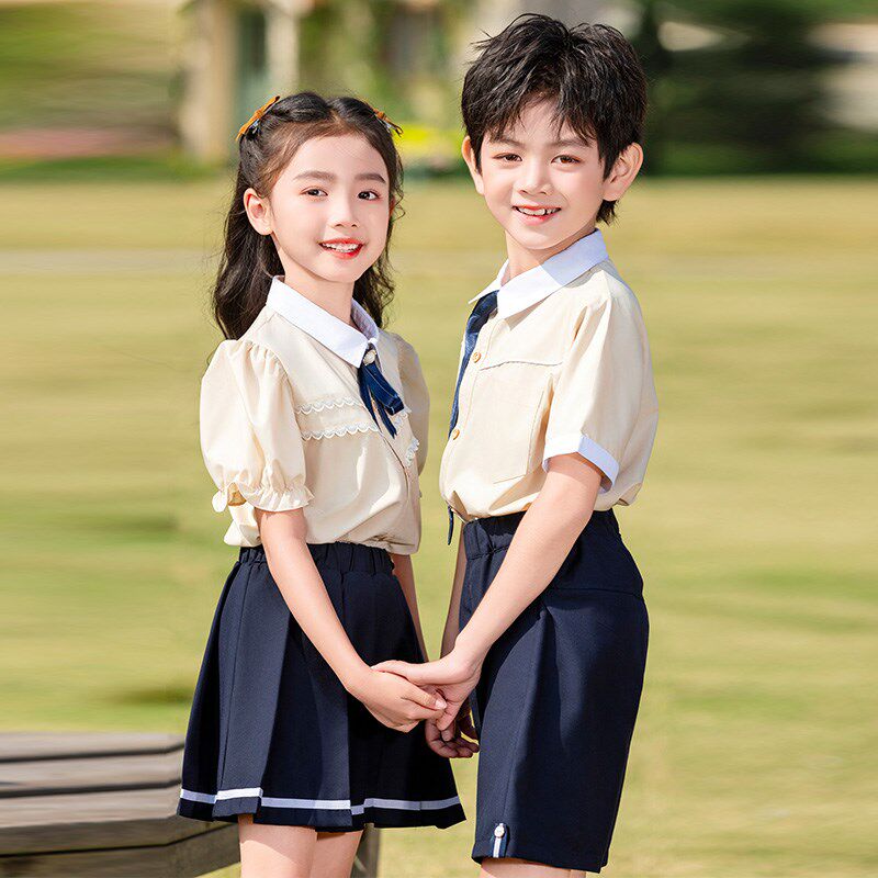 幼儿园园服英伦风儿童夏季学生装毕业拍照校服套装夏装小学生班服