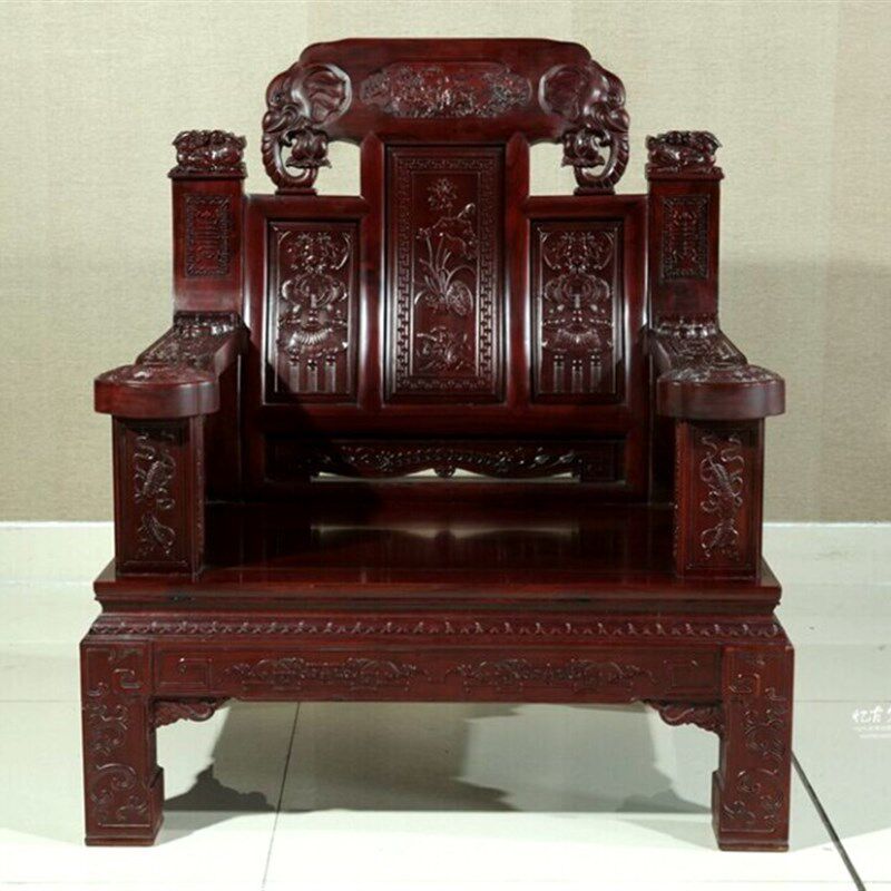 酸枝木象b头沙发组合 五/六/十件套客厅红木沙发家具中式仿古实木