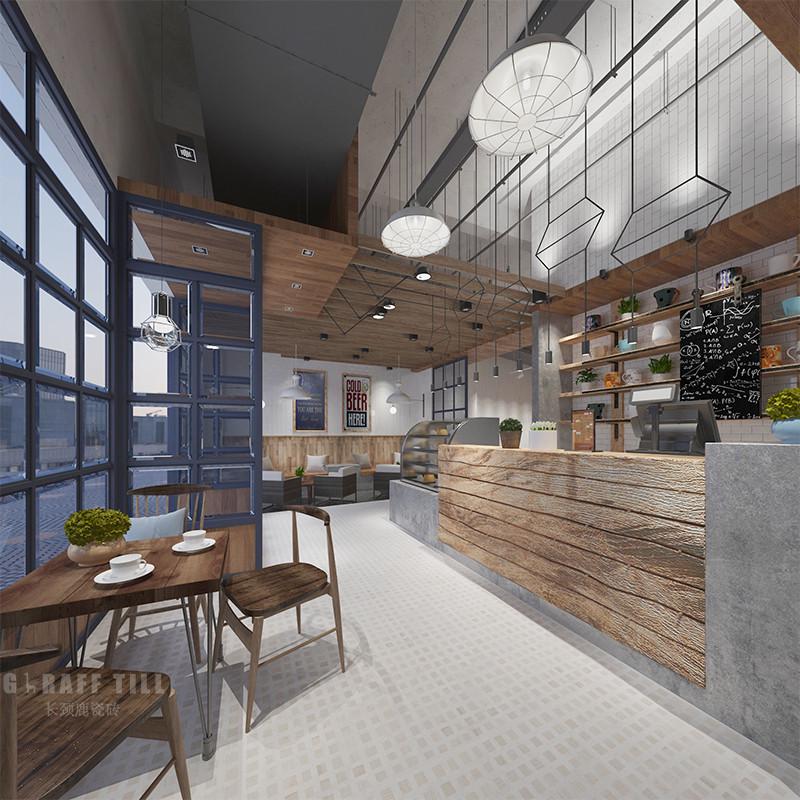 厨房防滑寂卫生间地砖厕所风灰色仿古砖阳台水泥砖瓷砖600x600侘