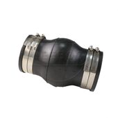 卡箍连接可曲挠橡胶软连接 不锈钢柔性膨胀节 甄选卡箍式 橡胶接头