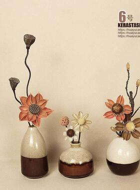 新中式摆件家居饰品禅意书架桌面现代玄关客厅茶室软装电视柜高端