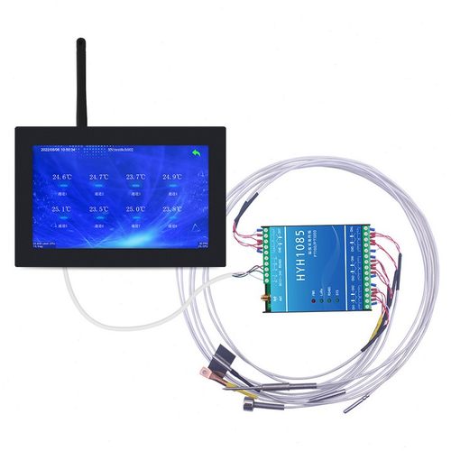 甄选智能液晶彩屏无纸温度记录仪多通道PT1000无线网络温度采集变