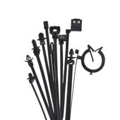 甄选汽车扎带螺纹蘑菇头螺柱尼龙扎带杉树头插销式 飞机头汽修卡扣