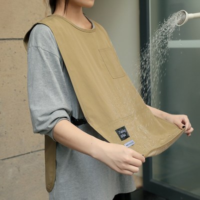 马甲防水围裙新款高级感年轻款餐饮咖啡店工作服定制logo印字