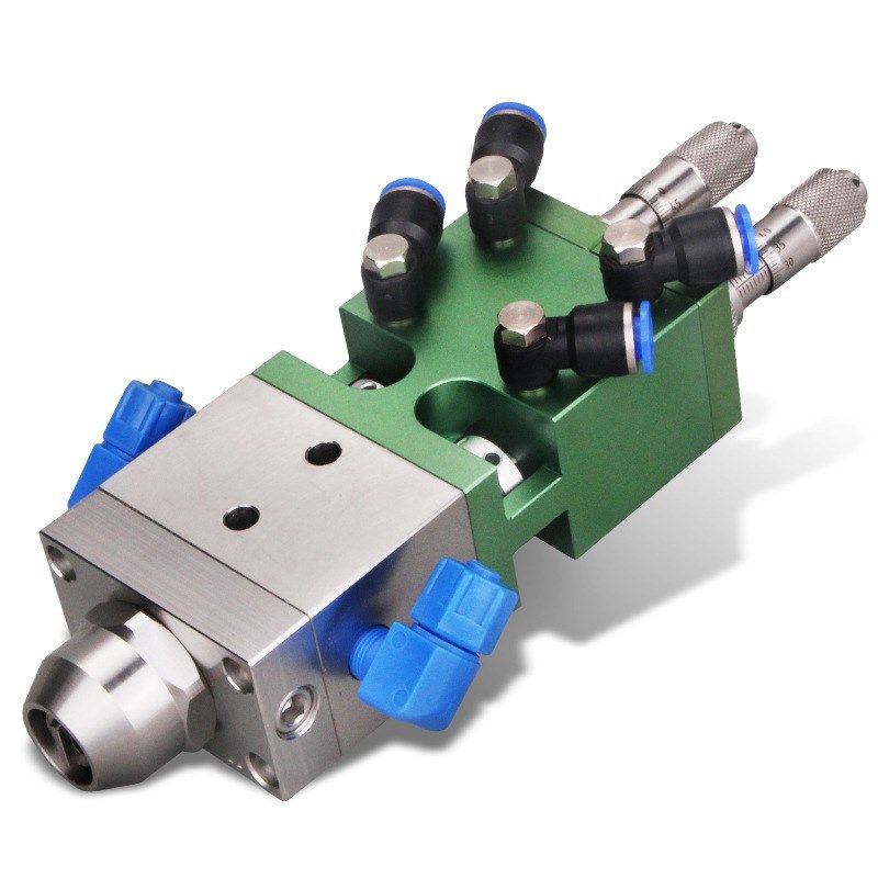 MY-716A顶针式双液点胶阀ab点胶阀双组份混胶阀带千分尺胶量微调,机械设备,其他机械设备,淘宝优惠券,粉丝福利购,淘宝优惠卷