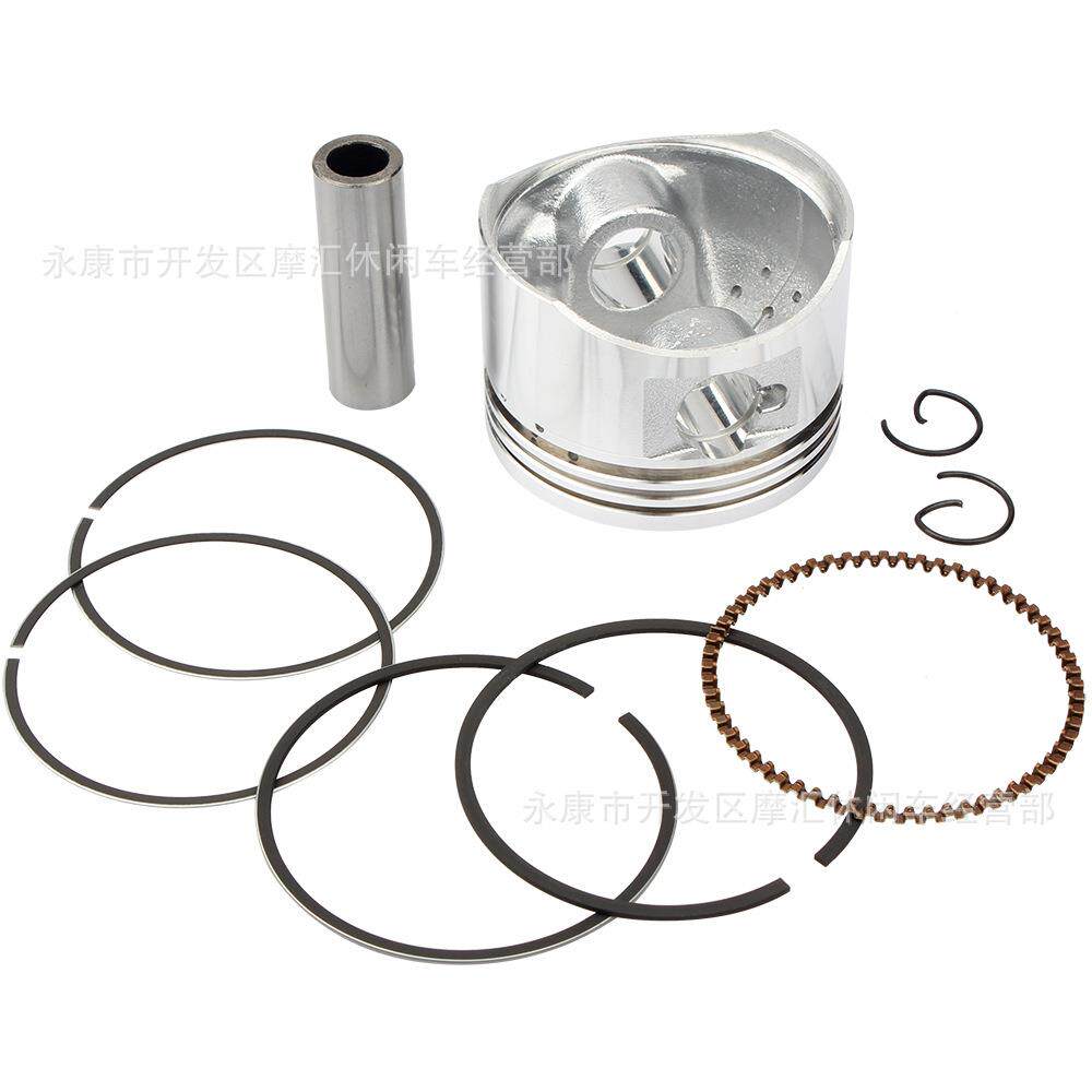 三轮两轮摩托车沙滩越野配件 卧式110cc发动机套缸体活塞环52.4MM