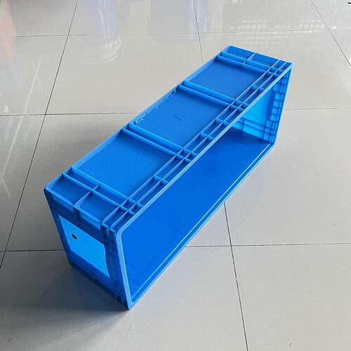长条型塑料物流箱1000*400*280大号加厚物流箱蓝色长方形欧标eu箱