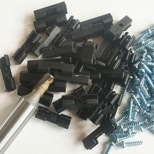 木格栅扣件格栅条滑槽橱柜顶线连接件罗马柱装饰木工卡扣连接件