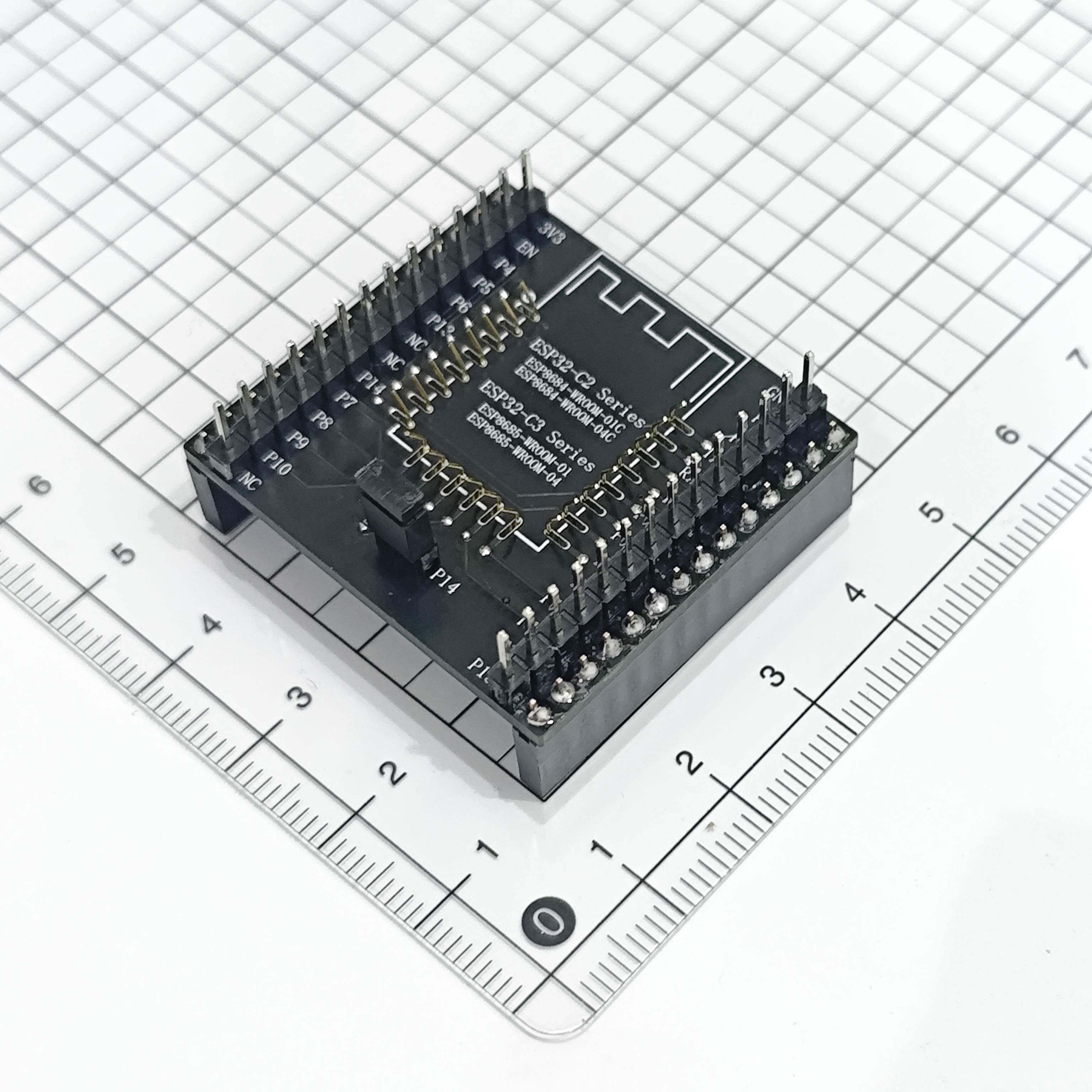 ESP8266-07/07S/12E/12F/12S模组块转接程序下载烧录座核心开发板