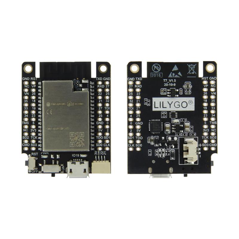 LILYGO?TTGO T7 V1.5Mini32 MCU32-WROVER-E WiFi蓝牙模块开发板