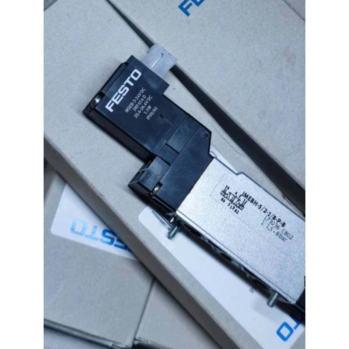 FESTO MEH-5/2-1/8-P-B 173129 MEH-3-24V DC 119828电磁阀