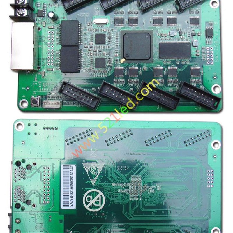 LED显示屏控制j卡 全彩同步 5A-75B 32扫 千兆网卡发送