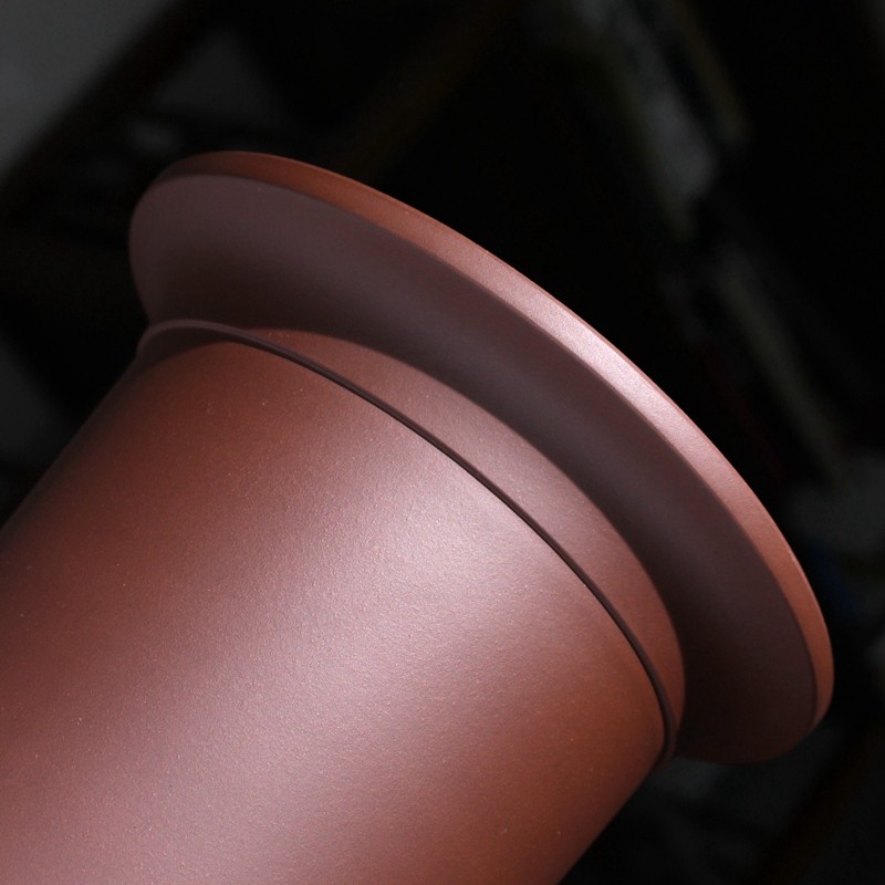 简韵圆口形高档宜兴精品紫砂兰花盆专用高盆栽盆景花卉透气手工