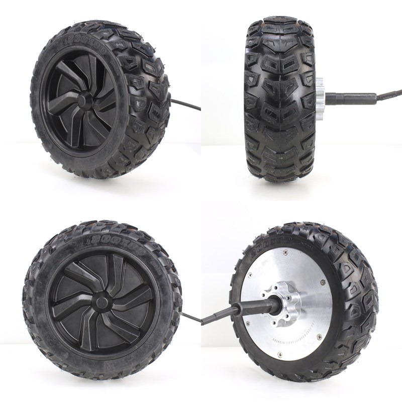 FomaTrade8寸半直流无刷轮毂电机应用电动儿童卡丁车动力带碟刹轮