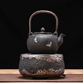 龙隐斋 铁包银电陶炉煮茶器静音家用煮茶炉铁壶陶瓷煮茶器