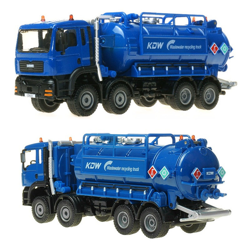 新品凯迪威合金车1:50废水回收运输车625030仿真合金模型玩具车批