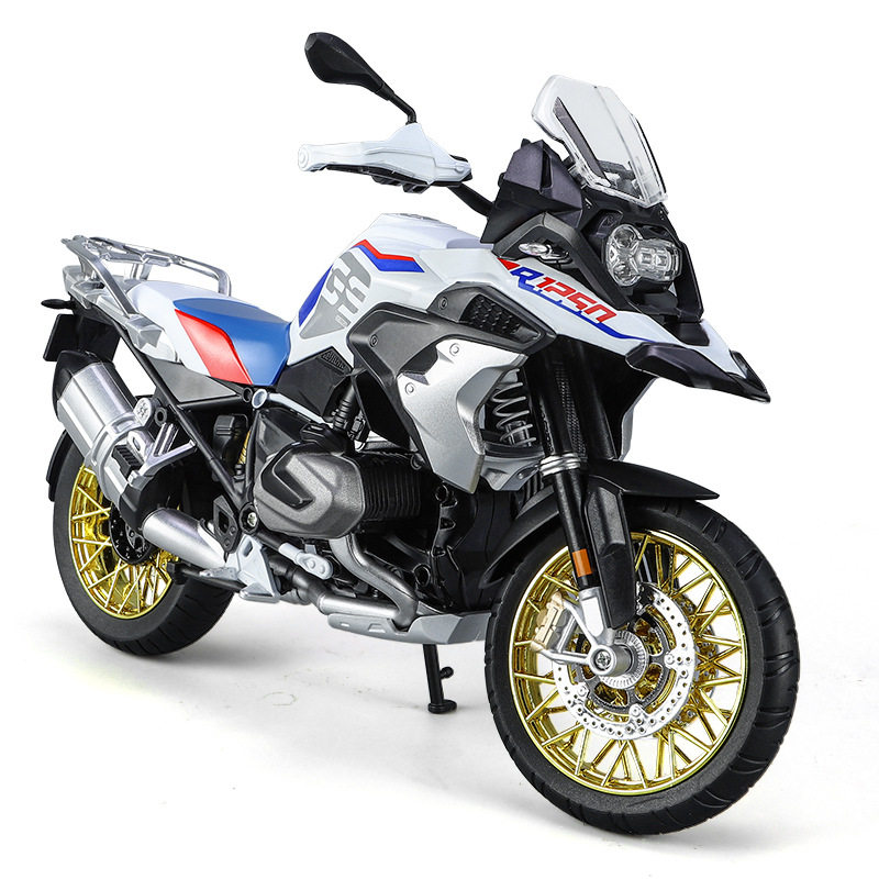 仿真1比9水鸟r1250 gs合金摩托车模型摆件收藏