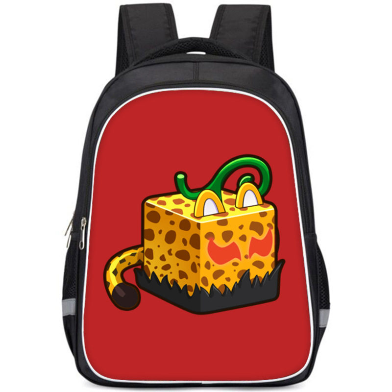 blox fruits周边背包roblox水果盒子果实大容量学生双肩书包休闲