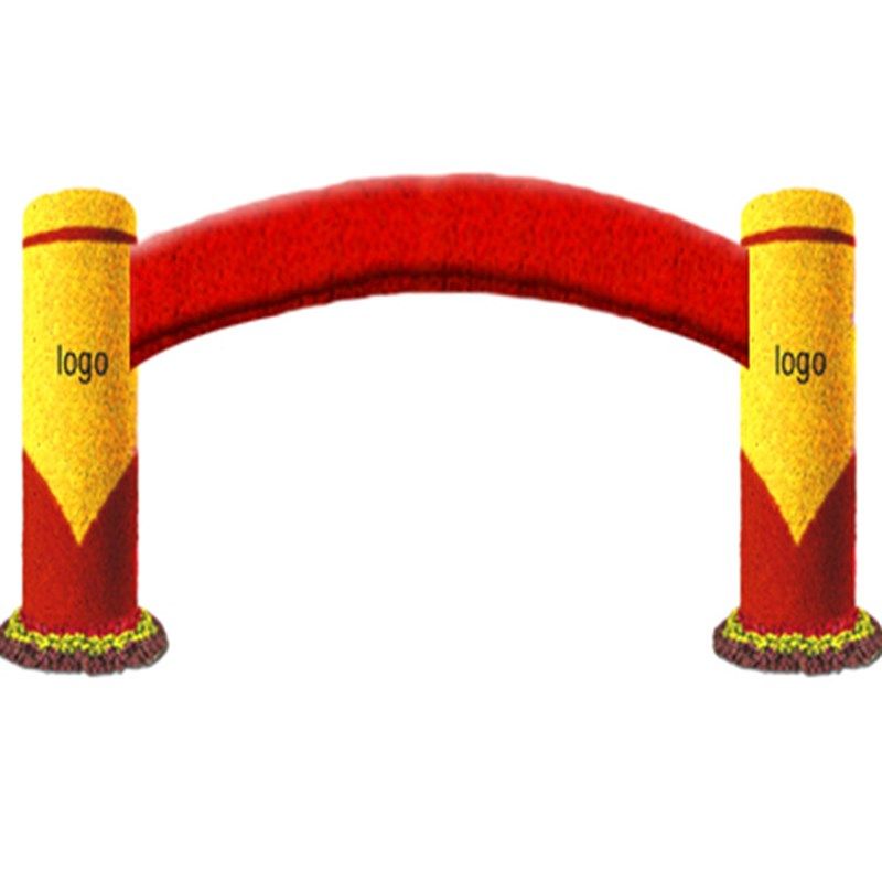 新款绢花拱门花架婚庆花门婚庆绢花花门心形花门幸福花门开业拱门