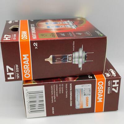 欧司朗Osram六代新版激光夜行者 H7 64210NB220 汽车增亮卤素灯泡