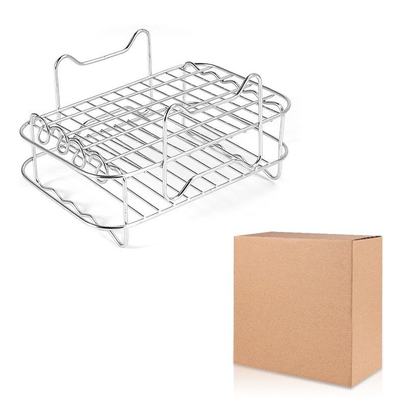 304不锈钢双层蒸架 方形蔬菜脱水架面包烘干价空气锅网烧烤网烤签,户外/登山/野营/旅行用品,烧烤炉/烤架,淘宝优惠券,粉丝福利购,淘宝优惠卷