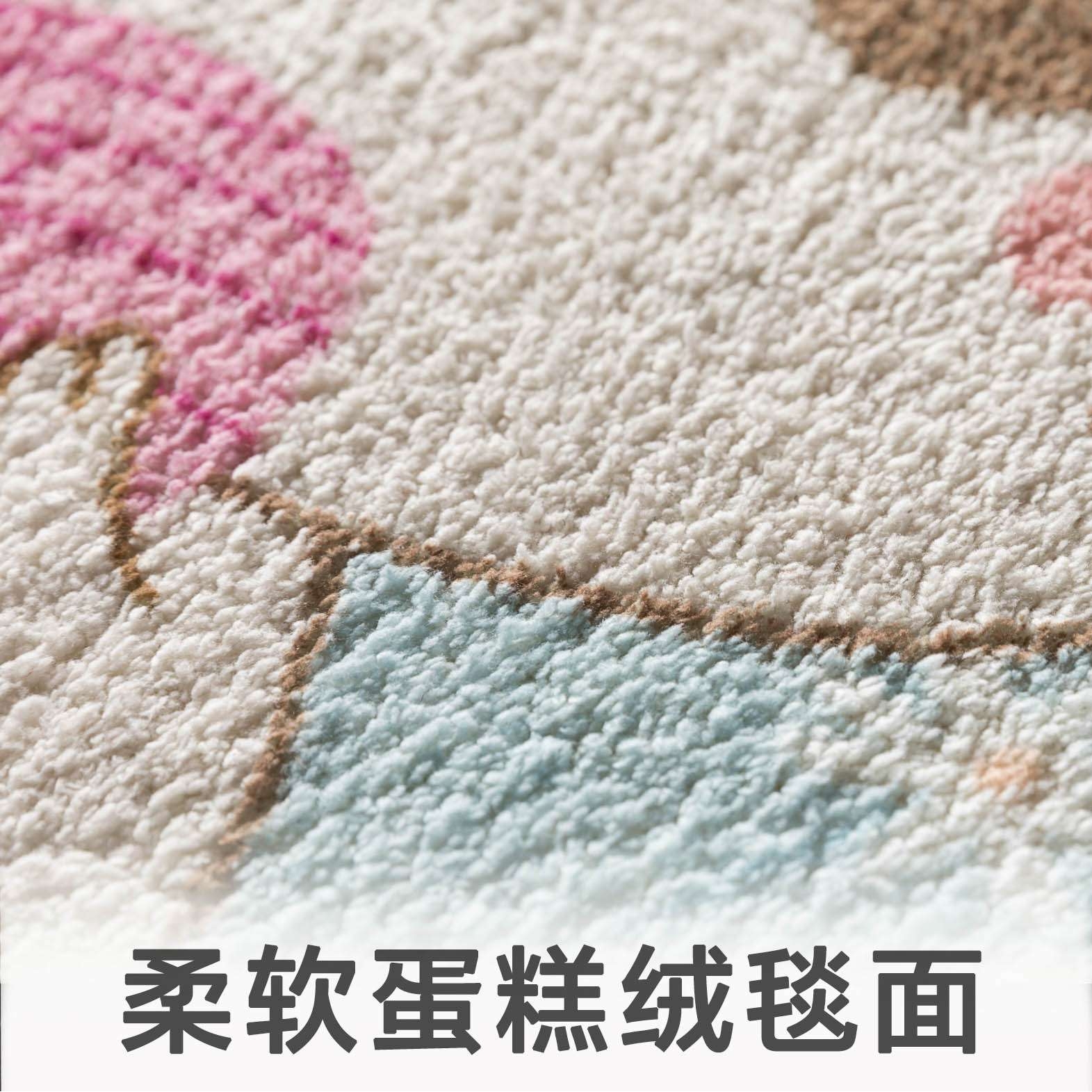 毛绒羊羔绒地垫浴室吸水防滑垫卧室地毯进门仿羊绒脚垫门垫子软萌
