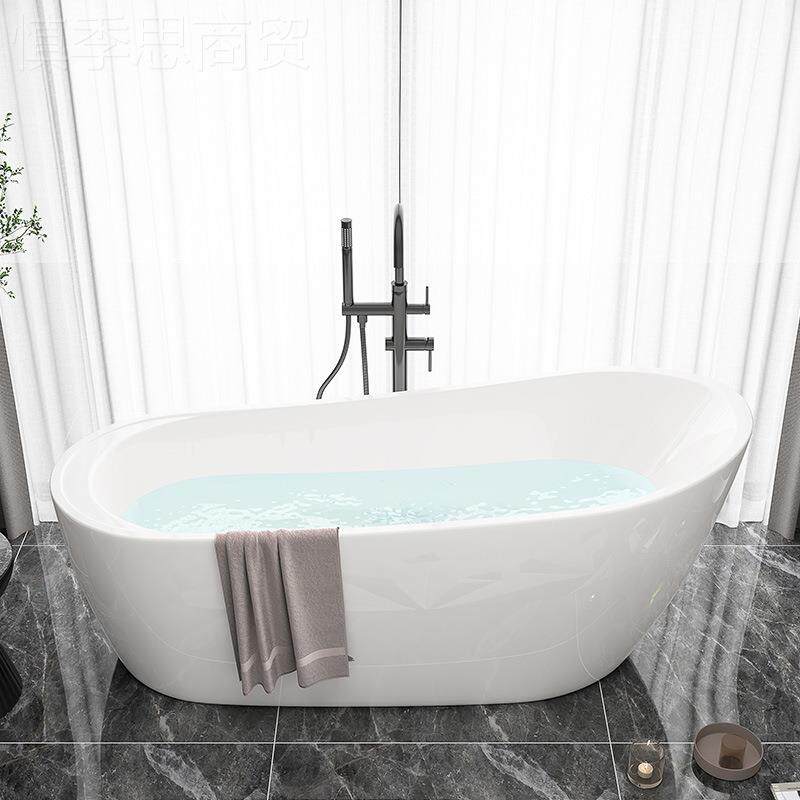 克力家用小户体型成人浴缸酒NFD店民宿独式立一欧式贵妃大亚浴缸