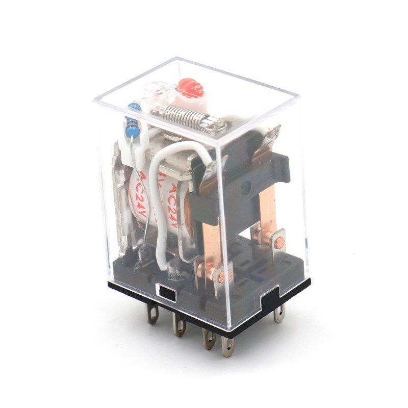 普正 HH52P小型继电器220V交流小型中间继电器配套12v24v继电器