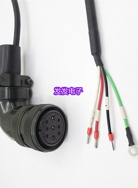 台达B2系列伺服电机动力线带刹车线ASD-CAPW1303 ASD-CAPW1305