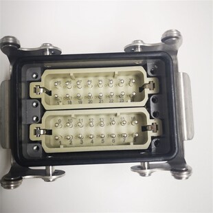 HA032M 32公插芯组芯32芯16A 重载连接器封底安装 低结构双扣H32A