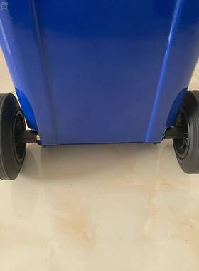 户外垃圾桶JQW轴轮2子0升120L100升轱辘实心4轴环卫垃圾箱轮配件