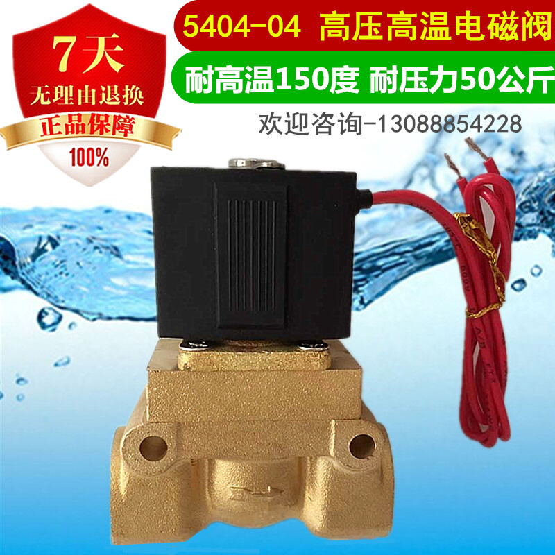 SLGPC 高压高温电磁阀4水阀 气阀5404-04 耐50公斤压力耐150高温