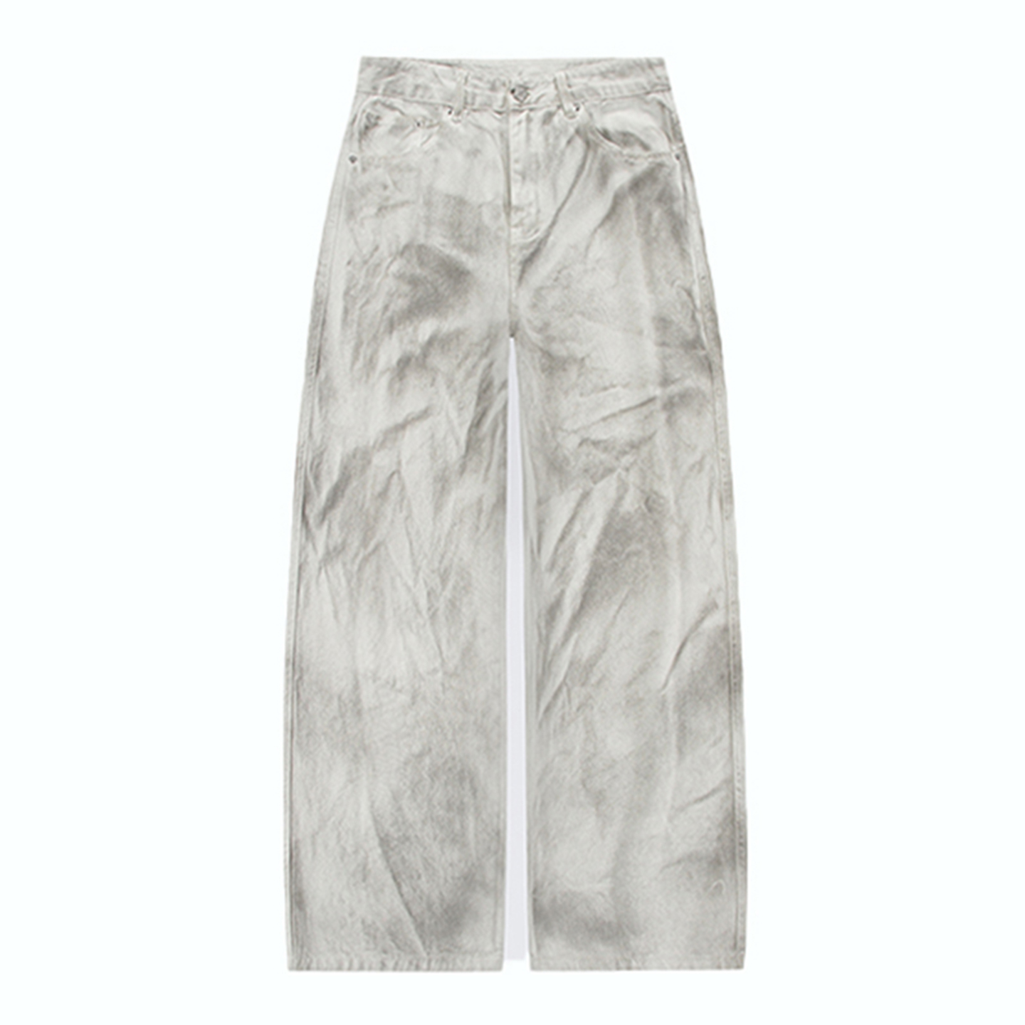 DESIGNSECRETS 25FW水洗做旧色脏洗赛车裤男直筒dirtyfit宽松裤子