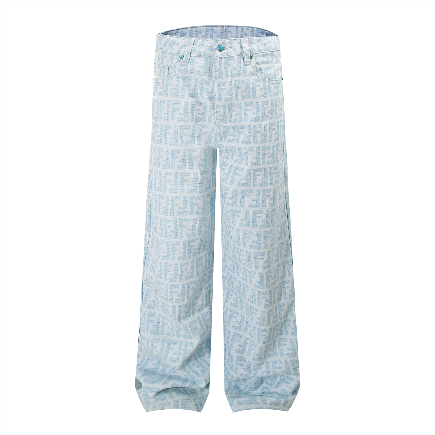 DESIGNSECRETS 25FW小众设计高级感提花牛仔裤男女休闲情侣直筒裤